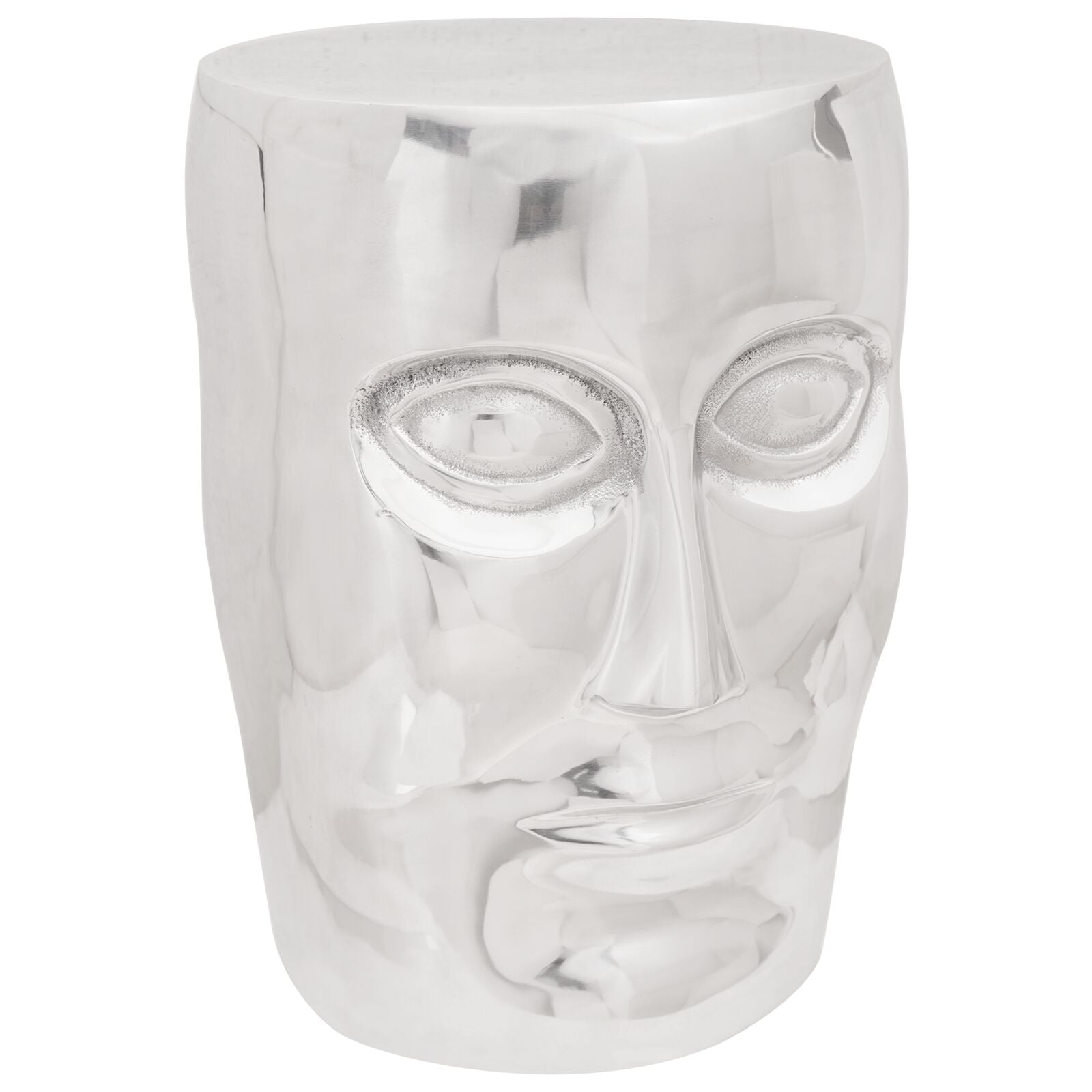 Face Kruk Zilver 33X33X45 Cm Aluminium