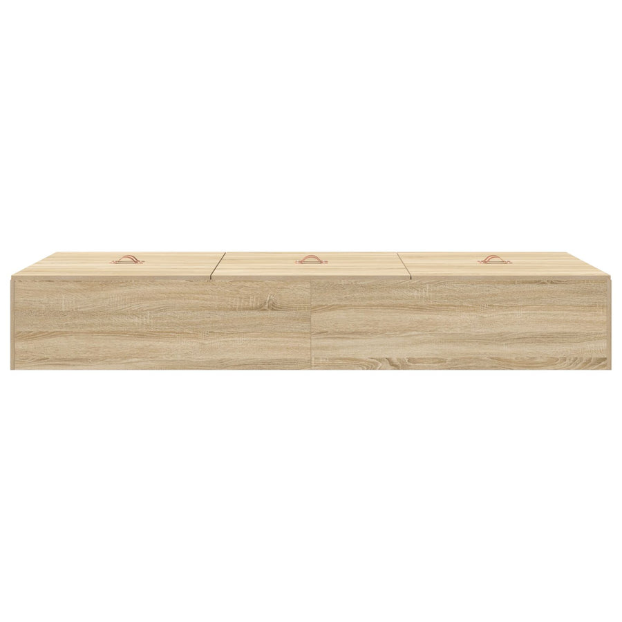 Opbergbedframe Sonoma Eik Sonoma Eiken 80 x 200 cm