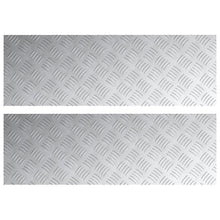 Aluminium Antislip Checkerplaten 2 Stuks 90X30 Cm 90 x 30 x 0.2 cm Rechthoekig
