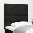 Headboard Black 80 cm Velvet