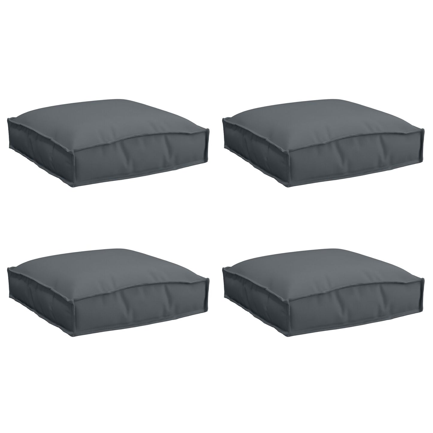 Palletkussens Voor Zit 4 Stuks 40X40X8 Cm Oxford Stof Anthraciet