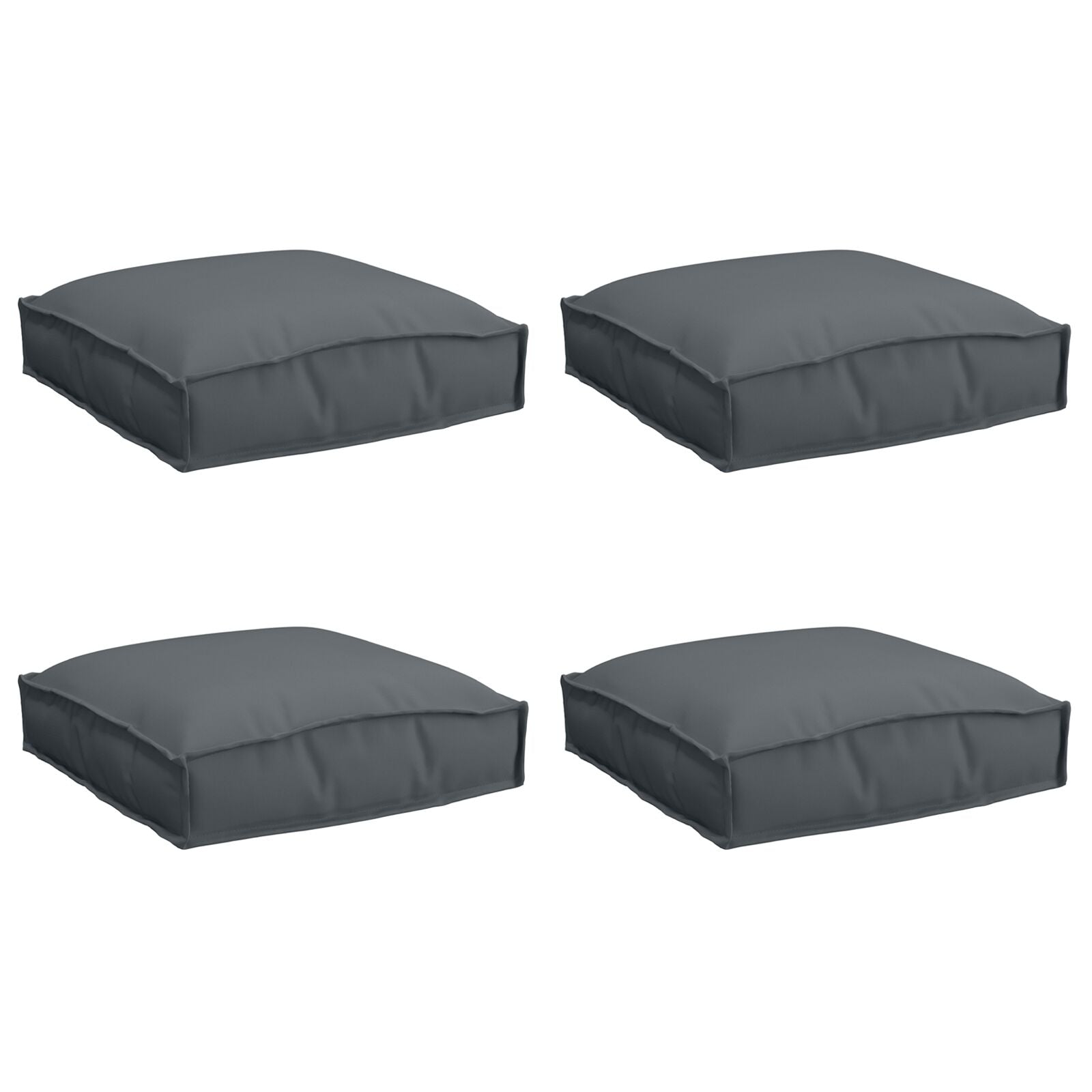 Palletkussens Voor Zit 4 Stuks 40X40X8 Cm Oxford Stof Anthraciet
