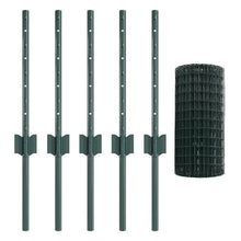 Euro Hek Met 5 U-Palen Groen 0.4X10 M Staal