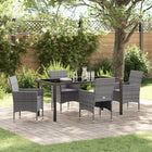 Tuinset poly rattan grijs 5-delig