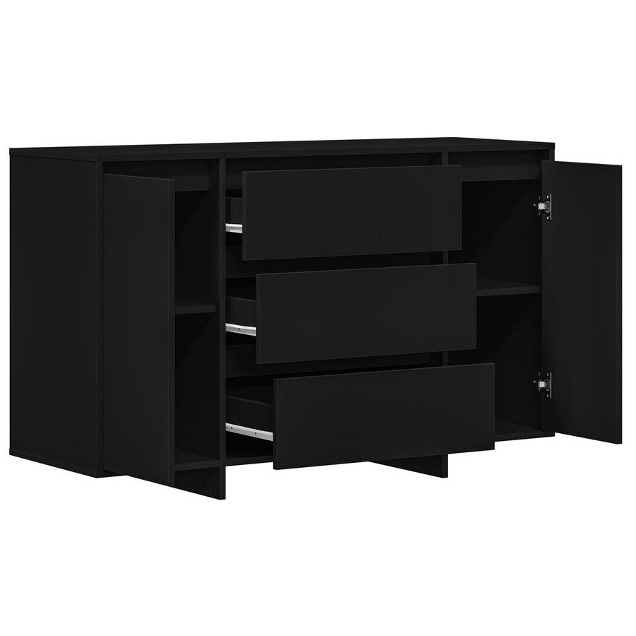 Zijtafel Zwart Gefabriceerd Hout Zijtafel Rechthoekig Modern