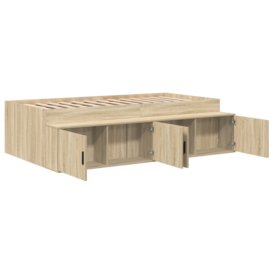 Opslagebedframe Sonoma Eik 80X200 Cm