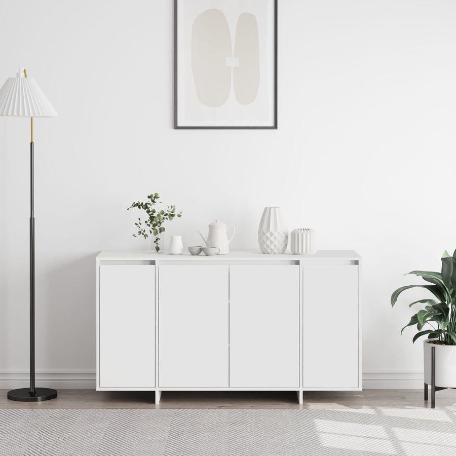 Witte Dressoir Wit Hout 135 X 41 X 75 Cm Witte Dressoir