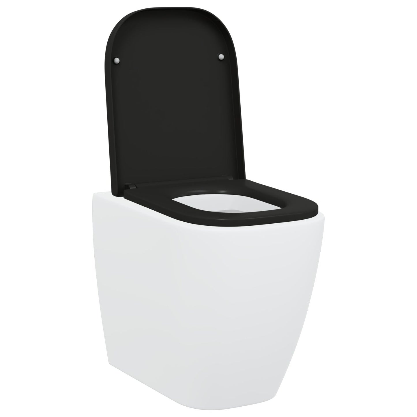 Snelle Bevestiging Toiletzitting Met Zachte Sluiting Duroplast Zwart