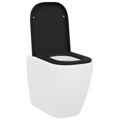 Snelle Bevestiging Toiletzitting Met Zachte Sluiting Duroplast Zwart