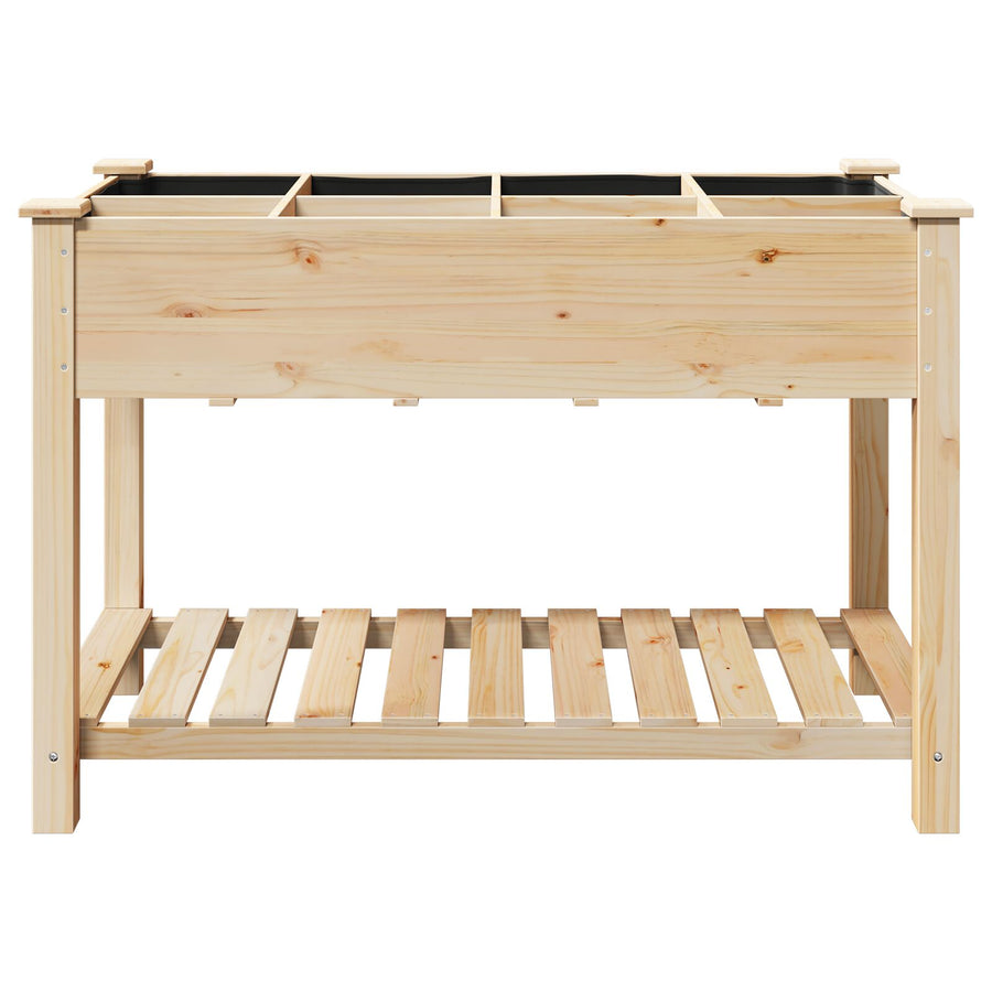 Tuinplanter Met Roosters 115X59X76 Cm Massief Vurenhout 115 x 59 x 76,5 cm