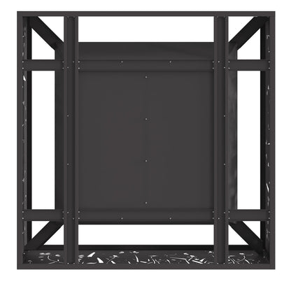 Vuurkorf Vierkant Zwart Staal 80 x 80 x 30 cm Koudgewalst staal/Zwart