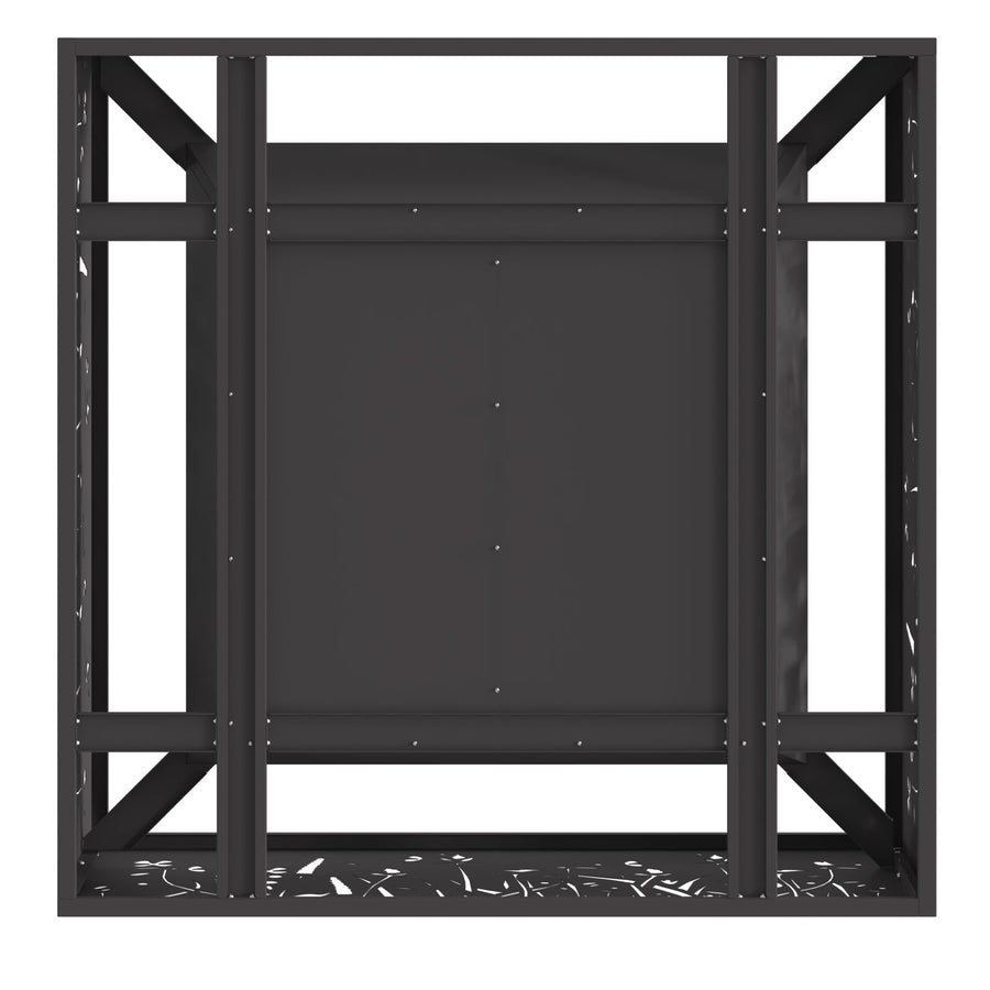 Vuurkorf Vierkant Zwart Staal 80 x 80 x 30 cm Koudgewalst staal/Zwart