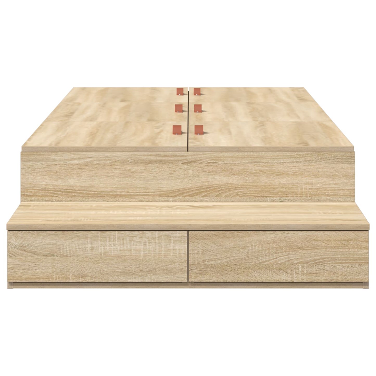 Opbergbedframe Sonoma Eiken Massief Hout, Engineered Hout Artisanaal Eiken