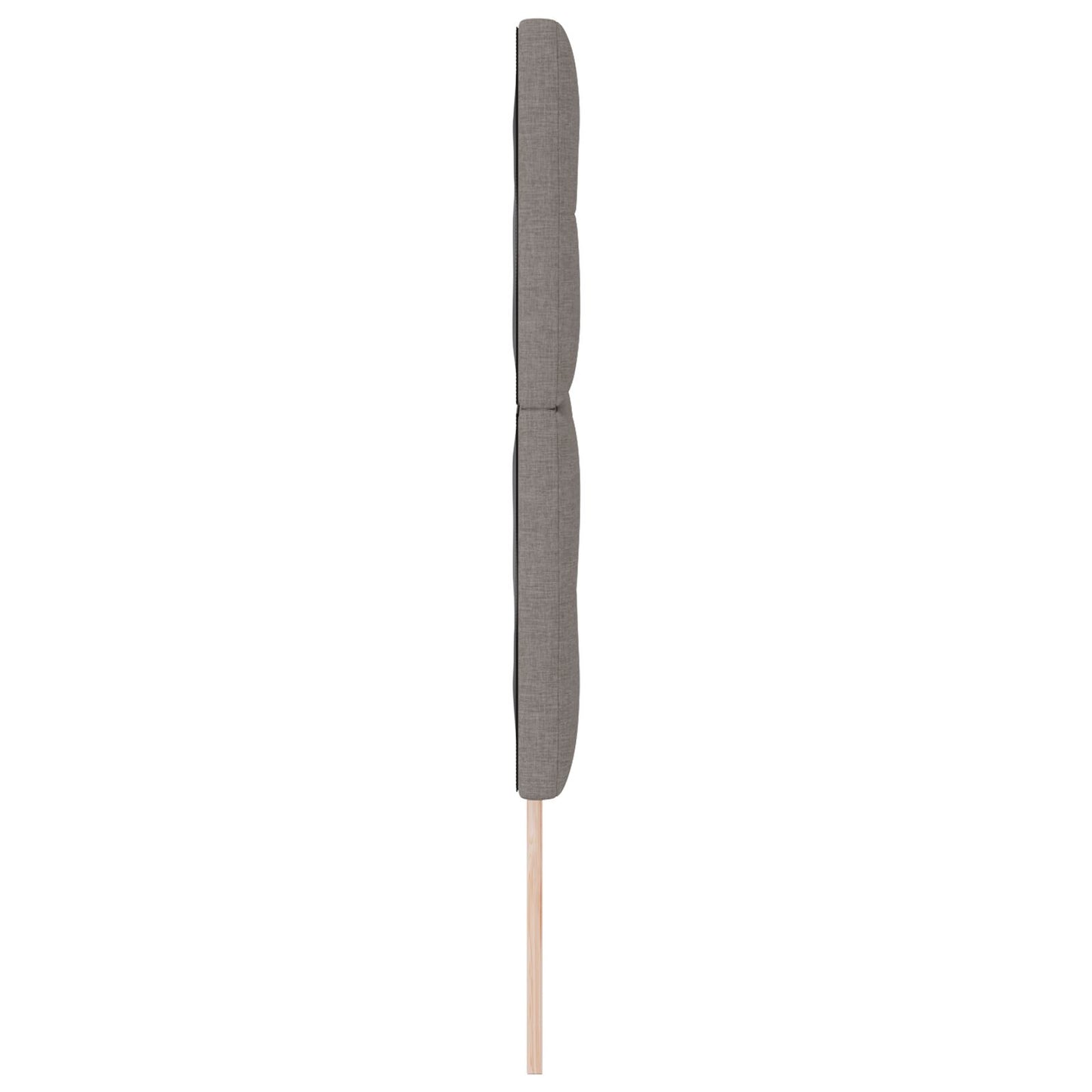 Hoofdbord Met Knopen Stof Taupe 140 cm Hoog hoofdbord