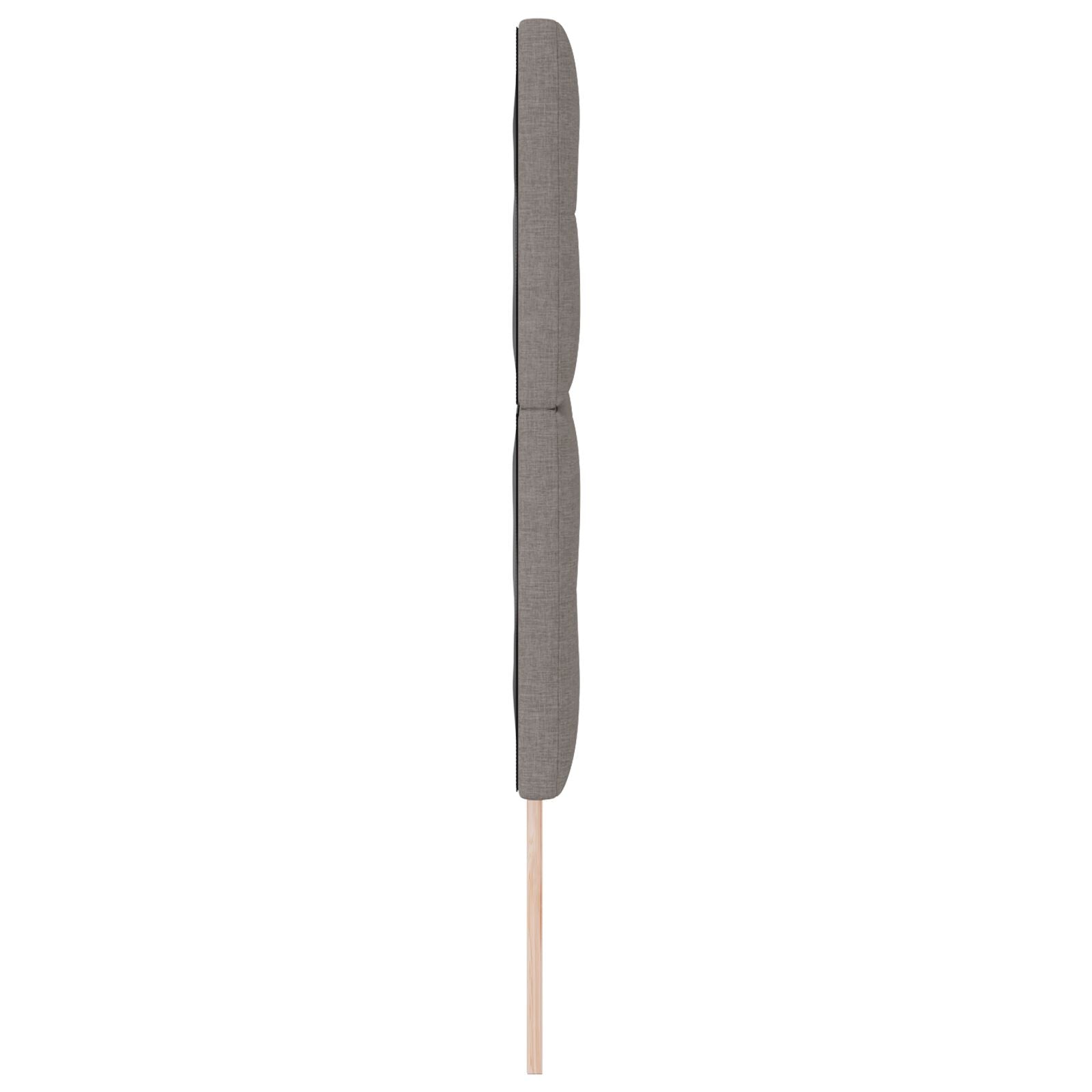 Hoofdbord Met Knopen Stof Taupe 140 cm Hoog hoofdbord
