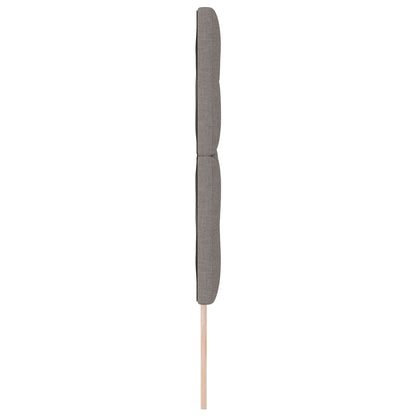 Hoofdbord Met Knopen Stof Taupe 140 cm Hoog hoofdbord