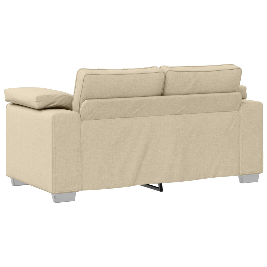 Love Seat Bank Stof Crème 120 cm