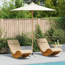 Tuinparasol 240X260 Cm Bamboe 240 x 240 x 260 cm Crème wit
