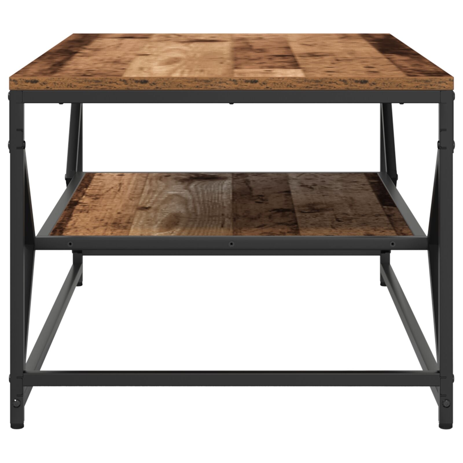 Salontafel Met Opbergplank Geengineerd Hout Oud hout 90 x 50 x 40 cm