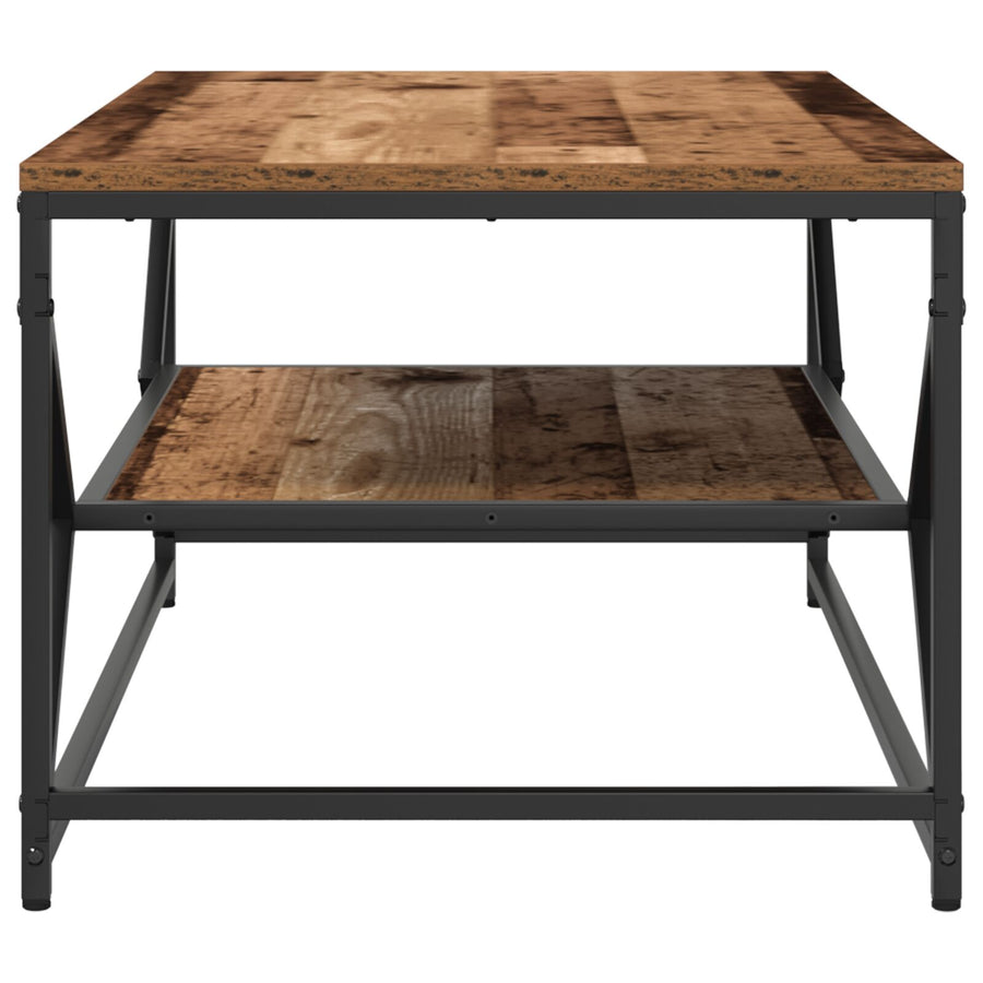 Salontafel Met Opbergplank Geengineerd Hout Oud hout 90 x 50 x 40 cm