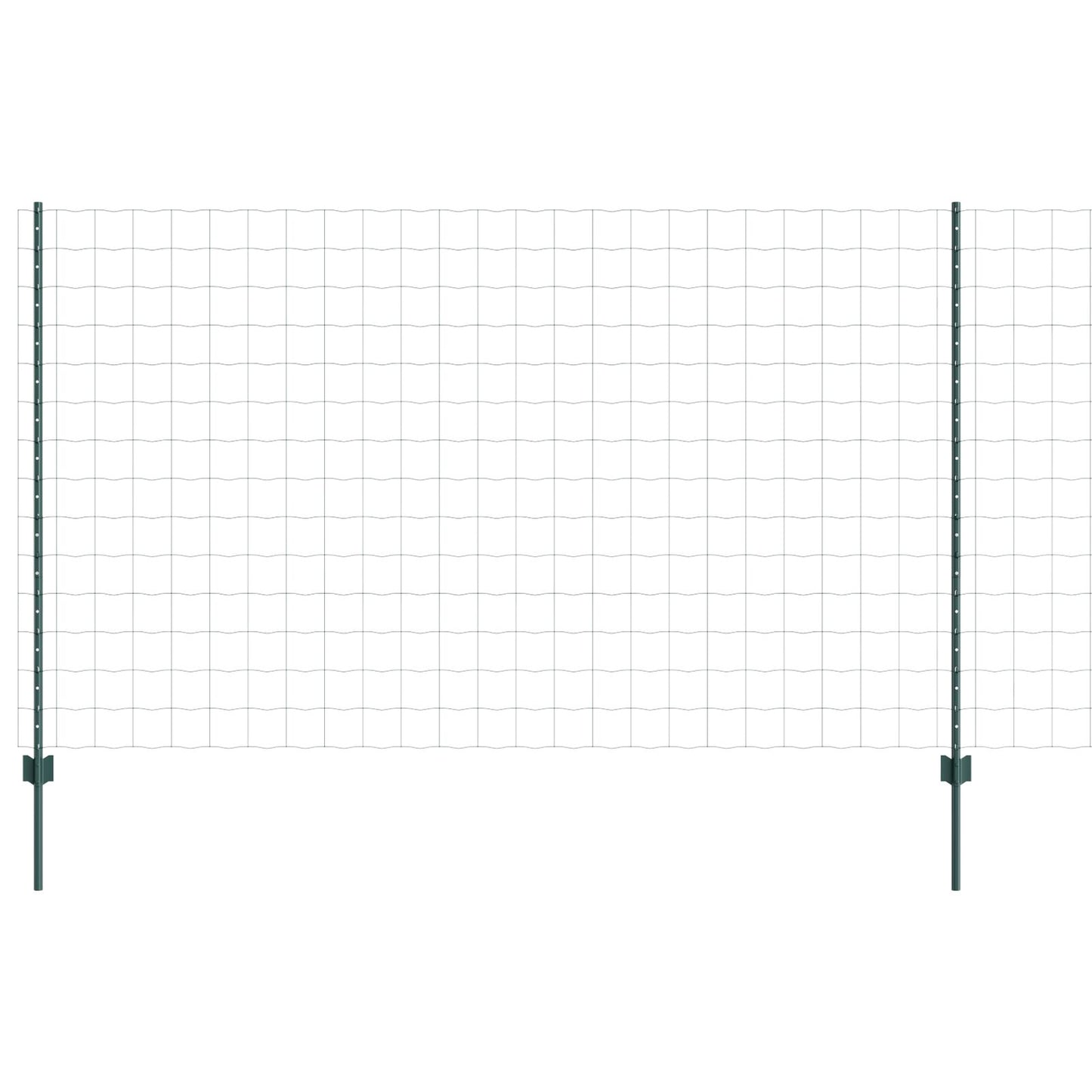 Euro Hek Met Palen Set Van 2 Groen Gepoedercoat Staal, Pvc