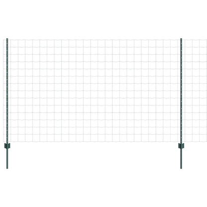 Euro Hek Met Palen Set Van 2 Groen Gepoedercoat Staal, Pvc
