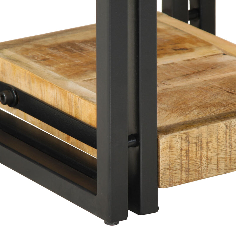 Nachtkast 40X40X40 Cm Massief Mangohout 1 30 x 30 x 40 cm Massief ruw mangohout