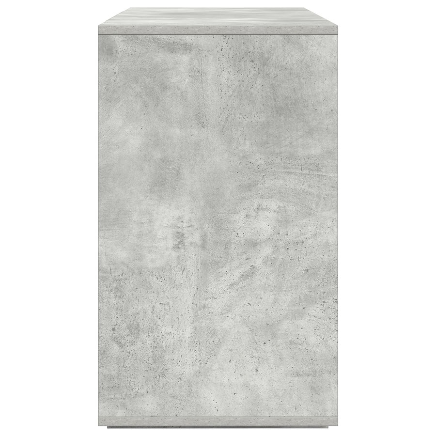 Beton Grijs Dressoir Beton Grijs Bewerkt Hout 135 X 41 X 75 Cm