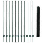 Hek 1.6x25 m groen staal PVC