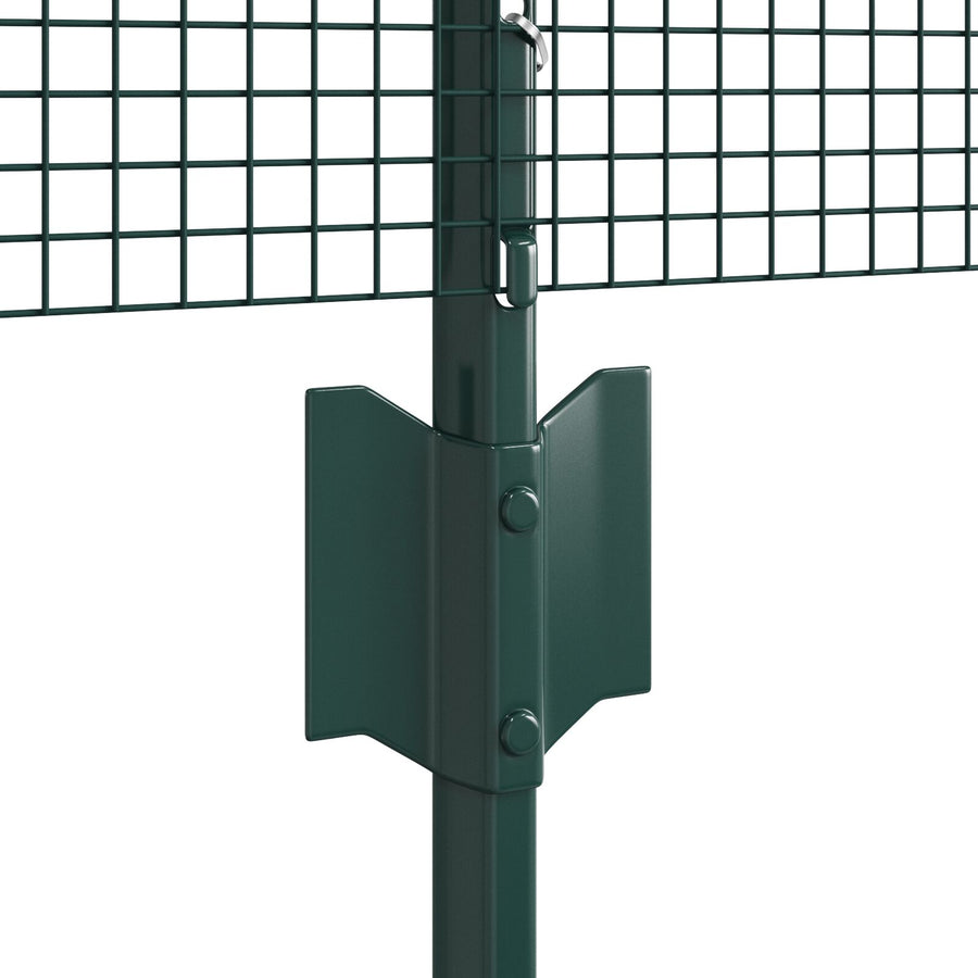 Gelaste Draadhek Met 44 U-Palen Groen 0.6X100 M Staal