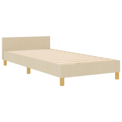 Bedframe Crème 80X200 Cm Stof Crème