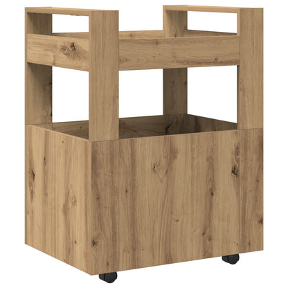 Keuken Trolley 60X45X80 Cm Bewerkt Hout Artisan eiken