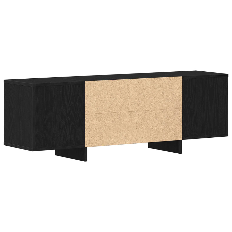 Tv Kast Zwart Eiken 120X30X40,5 Cm Gemaakt Van Hout