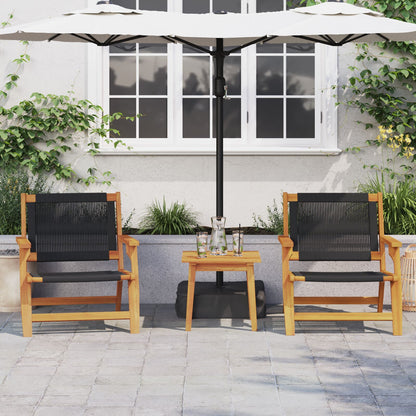 45X45X40 Cm Massief Hout Acacia Bijzettafel