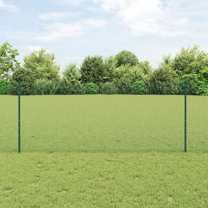Gelaste Draadomheining Met 22 U Palen Groen 1X50 M Staal