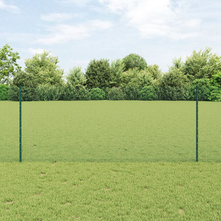 Gelaste Draadomheining Met 22 U Palen Groen 1X50 M Staal