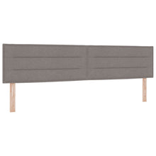 Hoofdbord Lijnen Ontwerp Stof Taupe 200 cm Laag hoofdbord