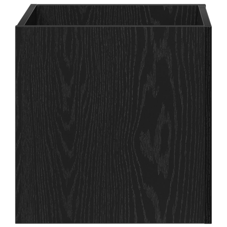 Plantenbak 40X40X40 Cm Engineered Wood Zwart eiken