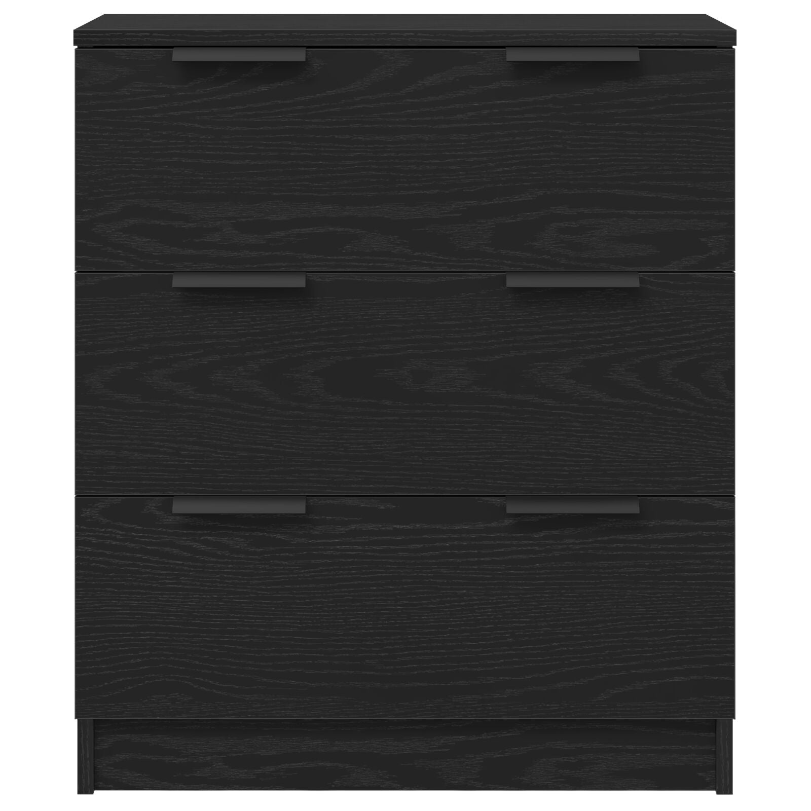 3-Delige Sideboards Engineered Wood Zwart eiken