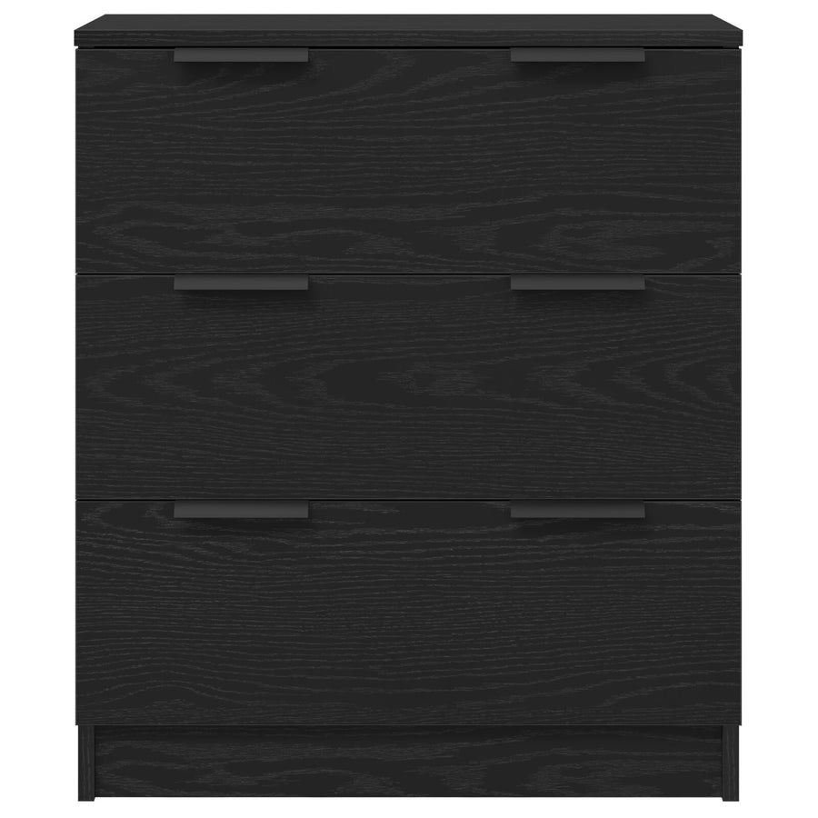 3-Delige Sideboards Engineered Wood Zwart eiken