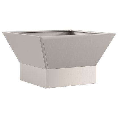 Vierkante Vuurkorf Bruin Verweerd Staal 60 x 60 x 35 cm Verweerd staal/Bruin