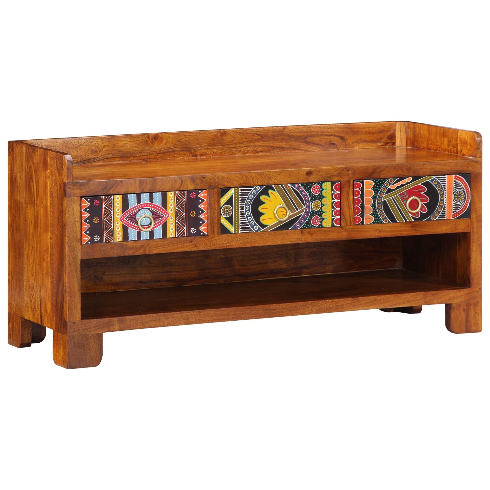 Schoenbank 100X35X45 Cm Massief Acaciahout