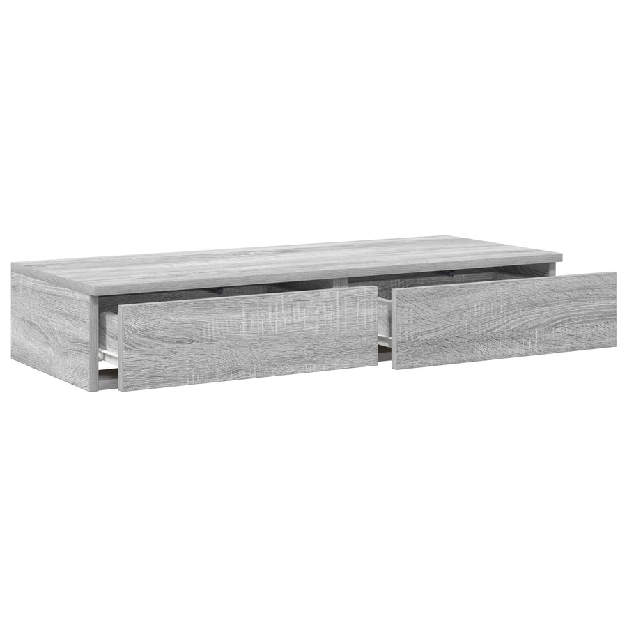 Bedladen Bewerkt Hout Grijs sonoma 75 x 36,5 x 16,5 cm