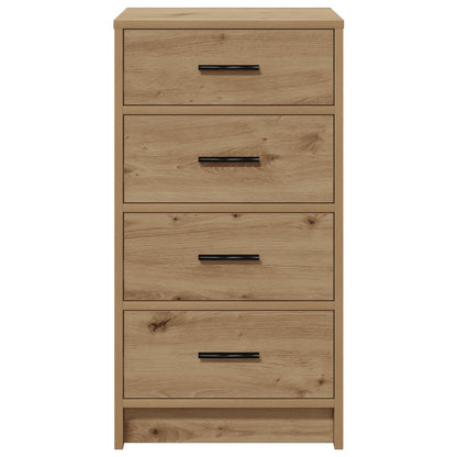 Sideboard 40X41X75 Cm Bewerkt Hout Artisan eiken