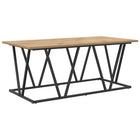 Salontafel massief eikenhout 100x50x40 cm