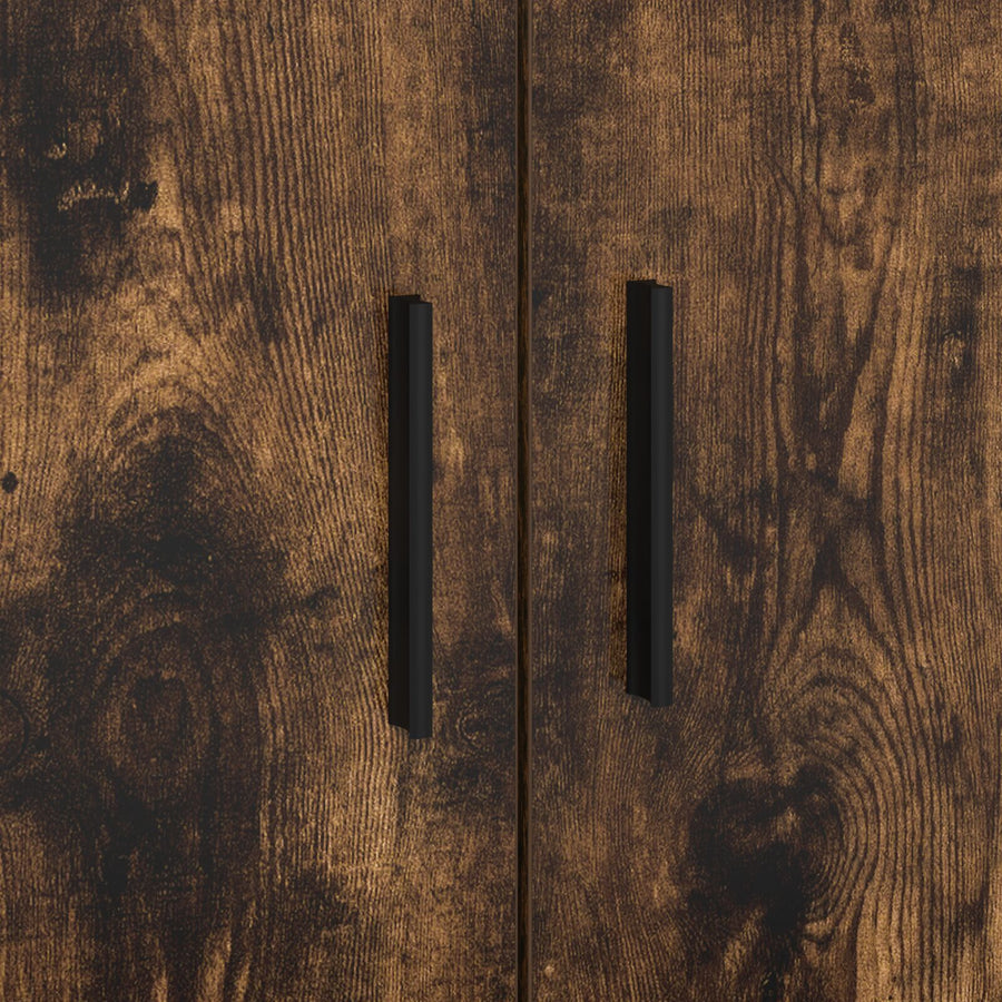 Opslagbed Gerookt Eiken 90X200 Cm