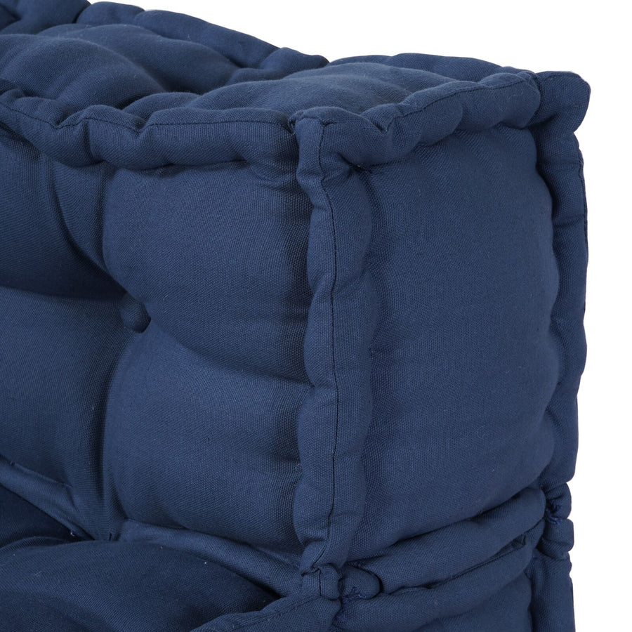 Modulaire Poefjes 4 Stuks Stof Indigo 70 x 70 x 54 cm Lounge + 3x midden