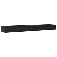 Bedladen Zwart 200X36,5X16,5 Cm Bewerkt Hout Zwart eiken 200 x 36.5 x 16.5 cm