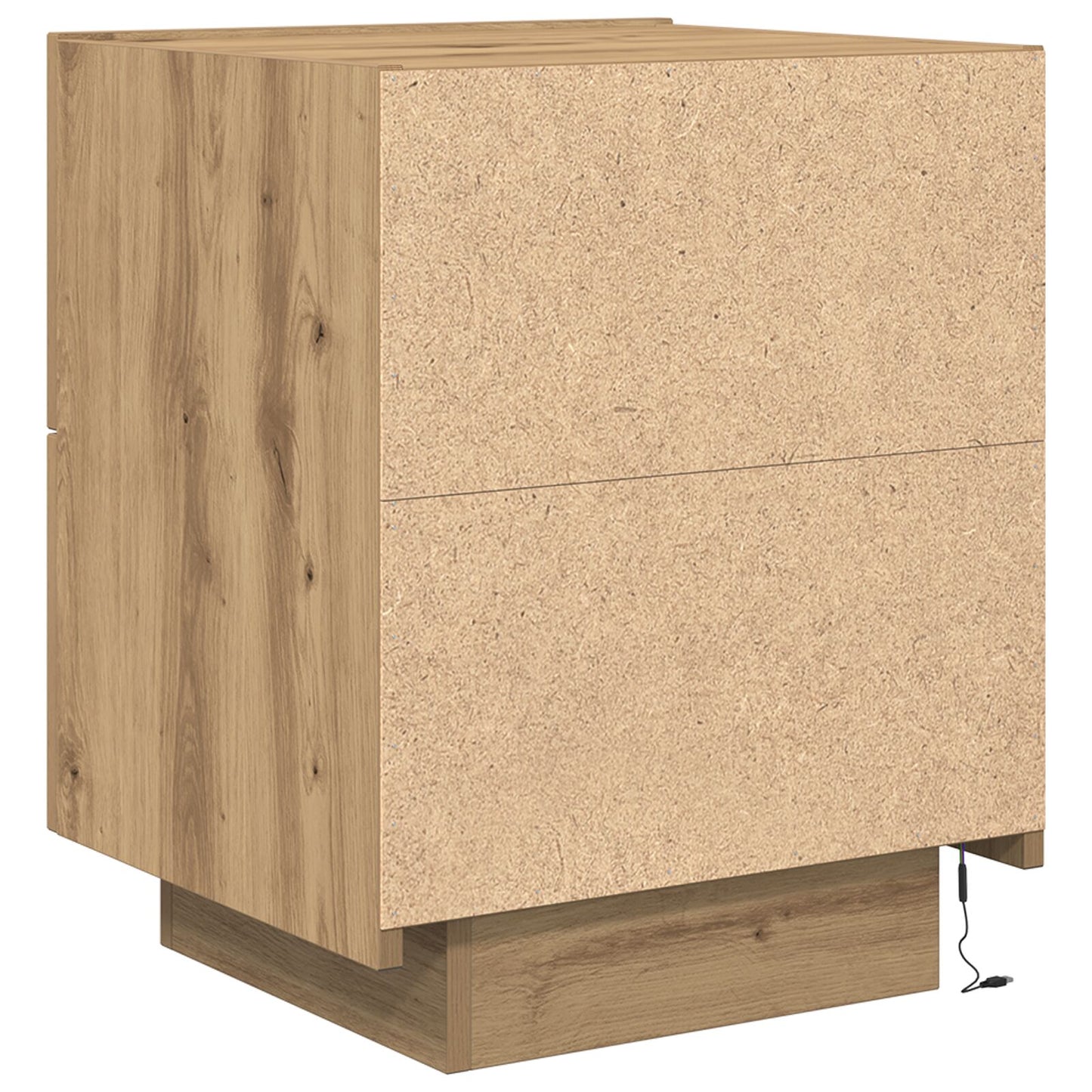 Nachtkastjes Met Led-Verlichting 2 Stuks Artisan Eiken 45X40X55 Cm