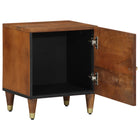 Bedside Table with Door Honey Brown 40 x 33 x 46 cm